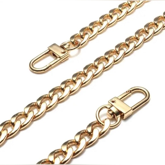 🎉🛍️ NEW GOLD or GUNMETAL color Bag Strap Crossbody Chain WALLET Chain - Picture 3 of 3